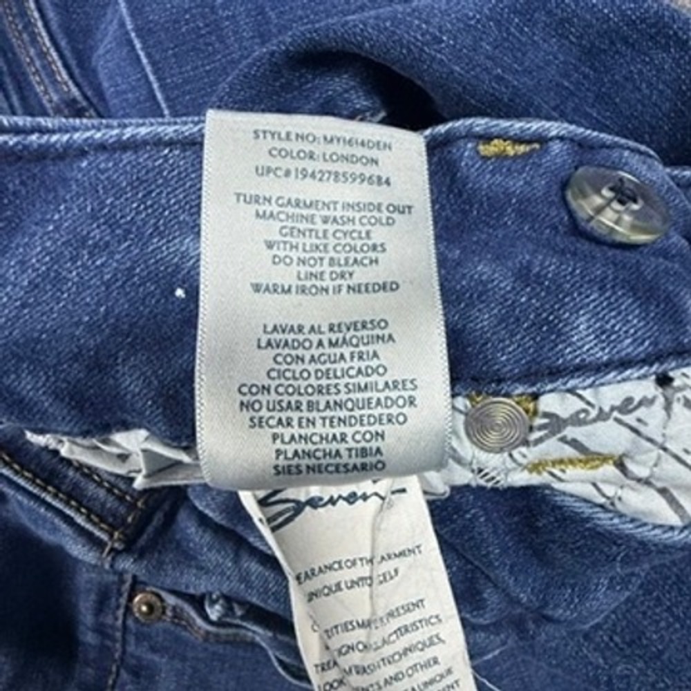 Seven7 Women's High-Rise Tummyless Slim Bootcut Jeans Denim Size 12 London Wash - Picture 10 of 14